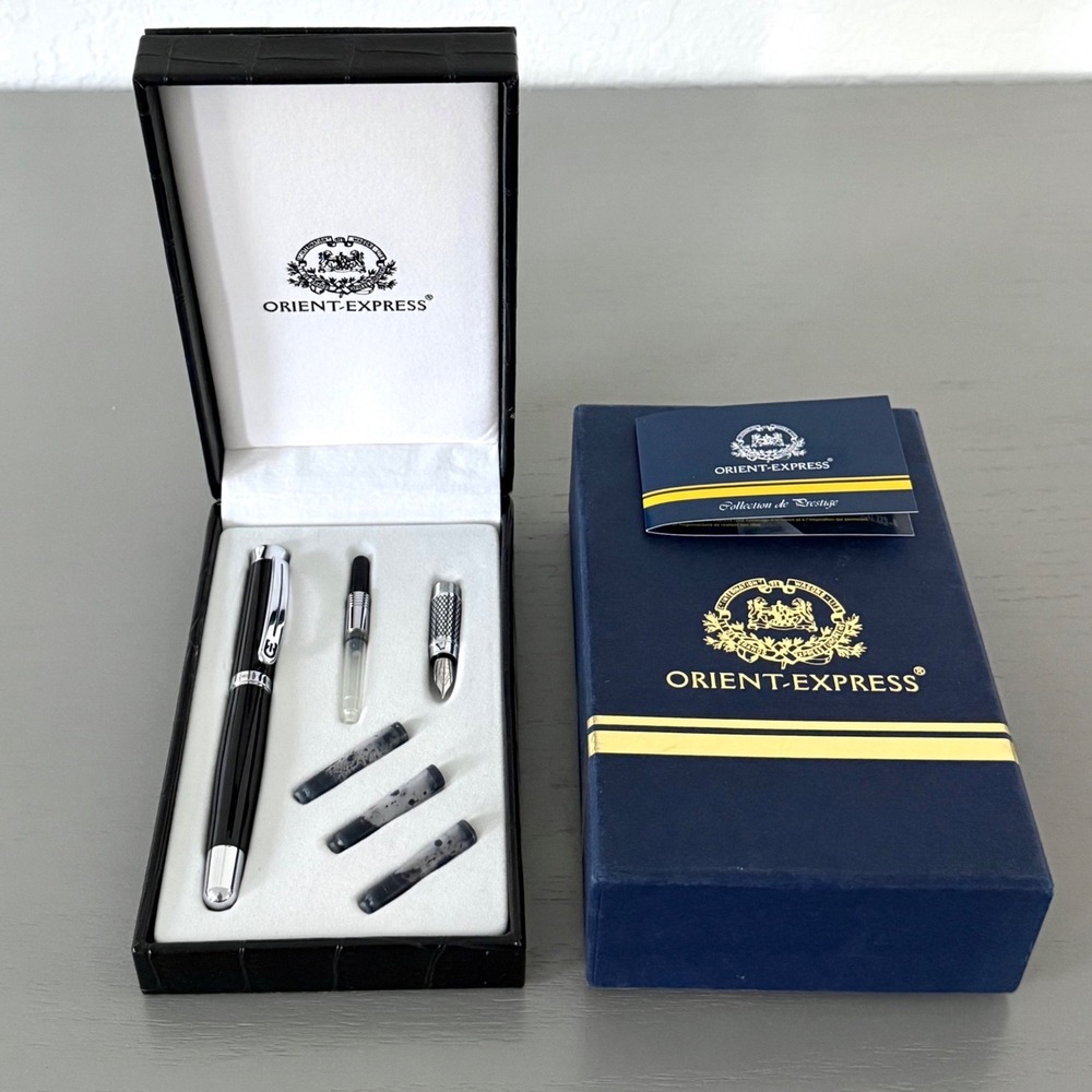 Venice Simplon Orient Express Luxury Pen Set Convertible Fountain Ballpoint